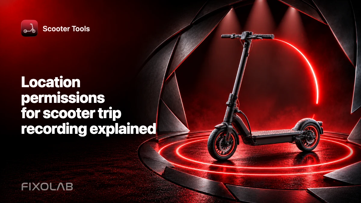 Location permissions for scooter trip recording explained