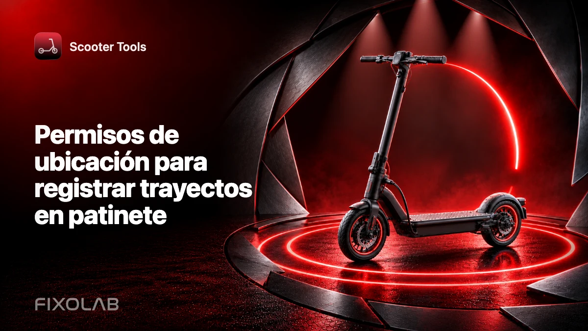 Permisos de ubicación para registrar trayectos en patinete Permisos de ubicación para registrar trayectos en patinete