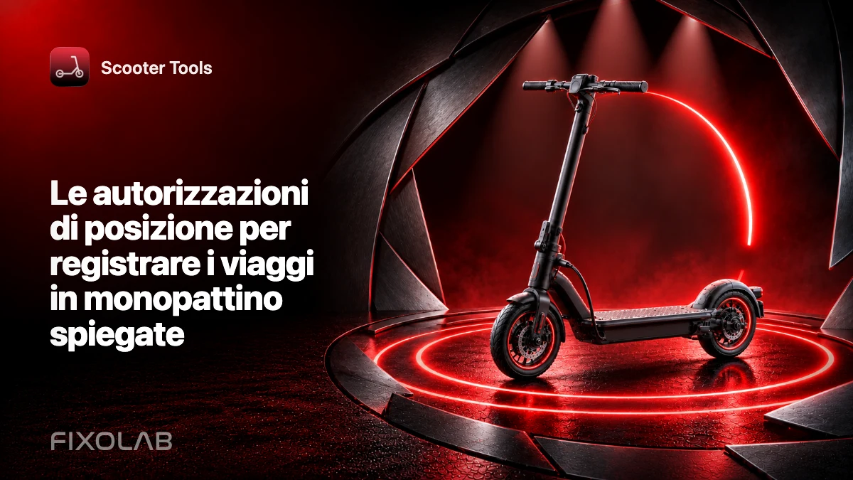 Le autorizzazioni di posizione per registrare i viaggi in monopattino spiegate Le autorizzazioni di posizione per registrare i viaggi in monopattino spiegate
