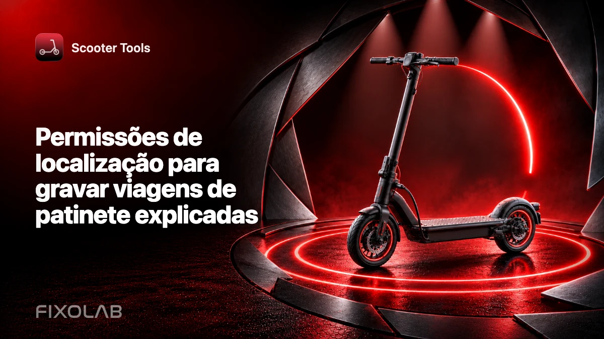 Permissões de localização para gravar viagens de patinete explicadas Permissões de localização para gravar viagens de patinete explicadas