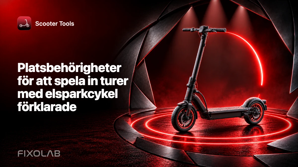 Platsbehörigheter för att spela in turer med elsparkcykel förklarade