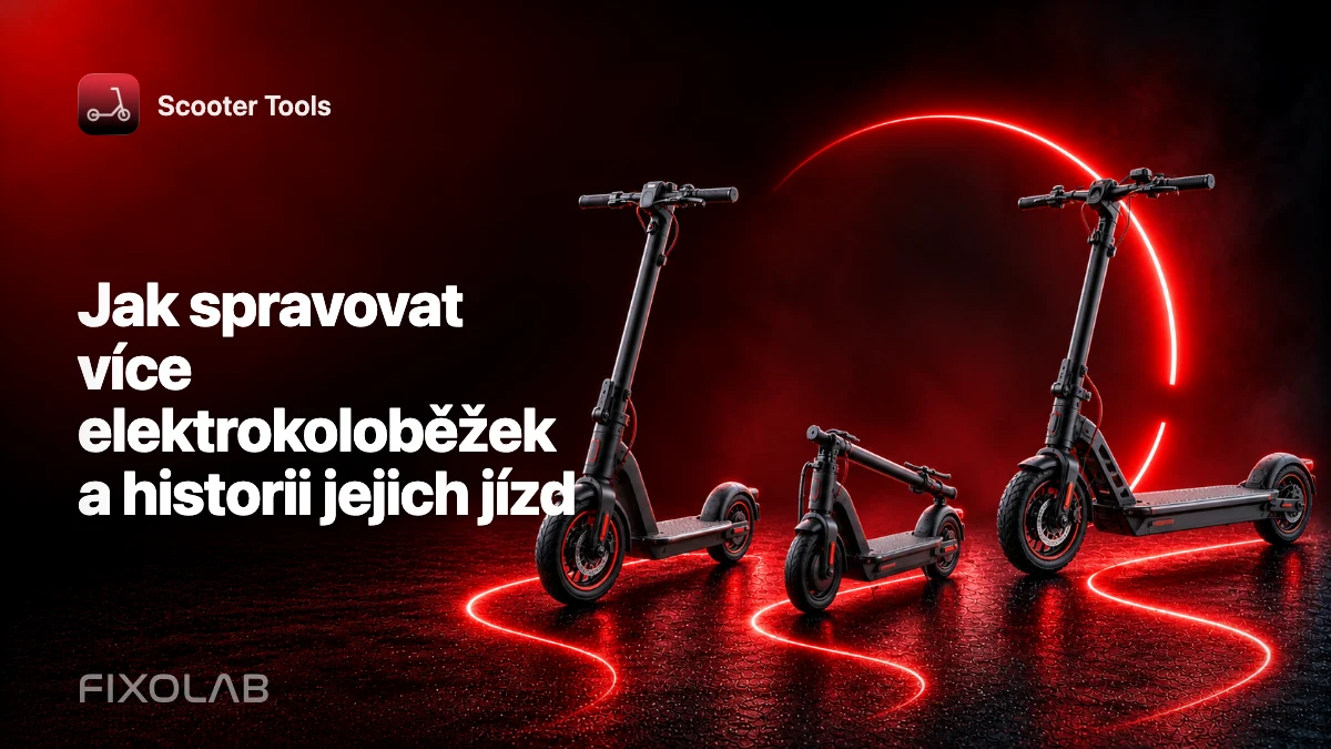 Jak spravovat více elektrokoloběžek a historii jejich jízd Jak spravovat více elektrokoloběžek a historii jejich jízd