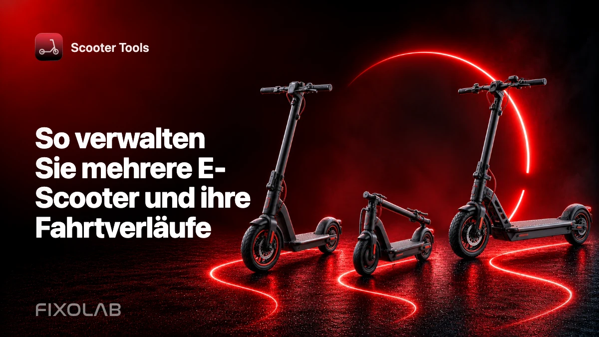 So verwalten Sie mehrere E-Scooter und ihre Fahrtverläufe