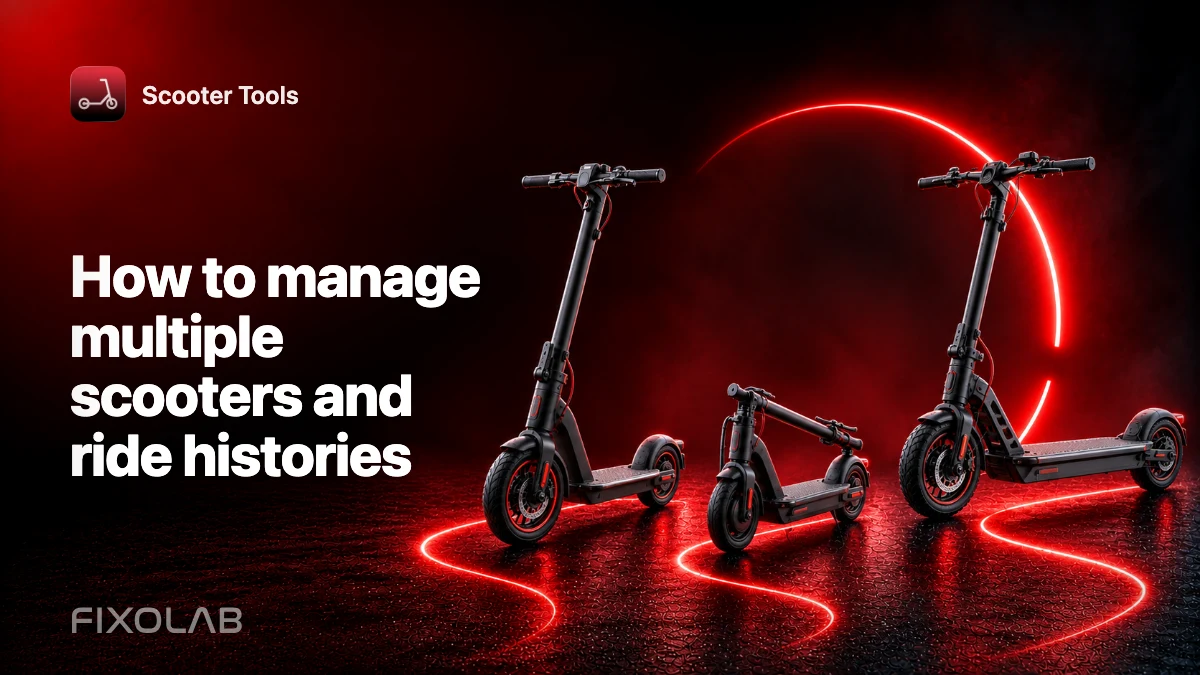 How to manage multiple scooters and ride histories How to manage multiple scooters and ride histories