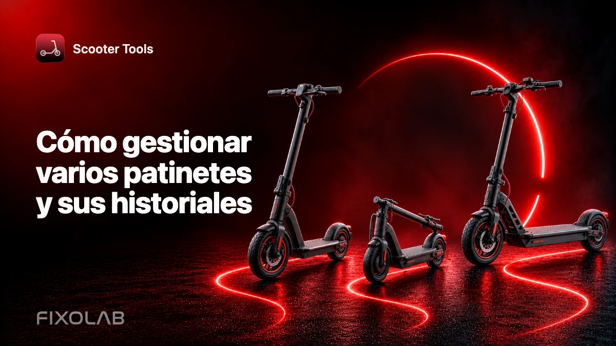 Cómo gestionar varios patinetes y sus historiales
