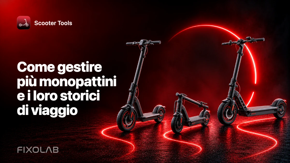 Come gestire più monopattini e i loro storici di viaggio