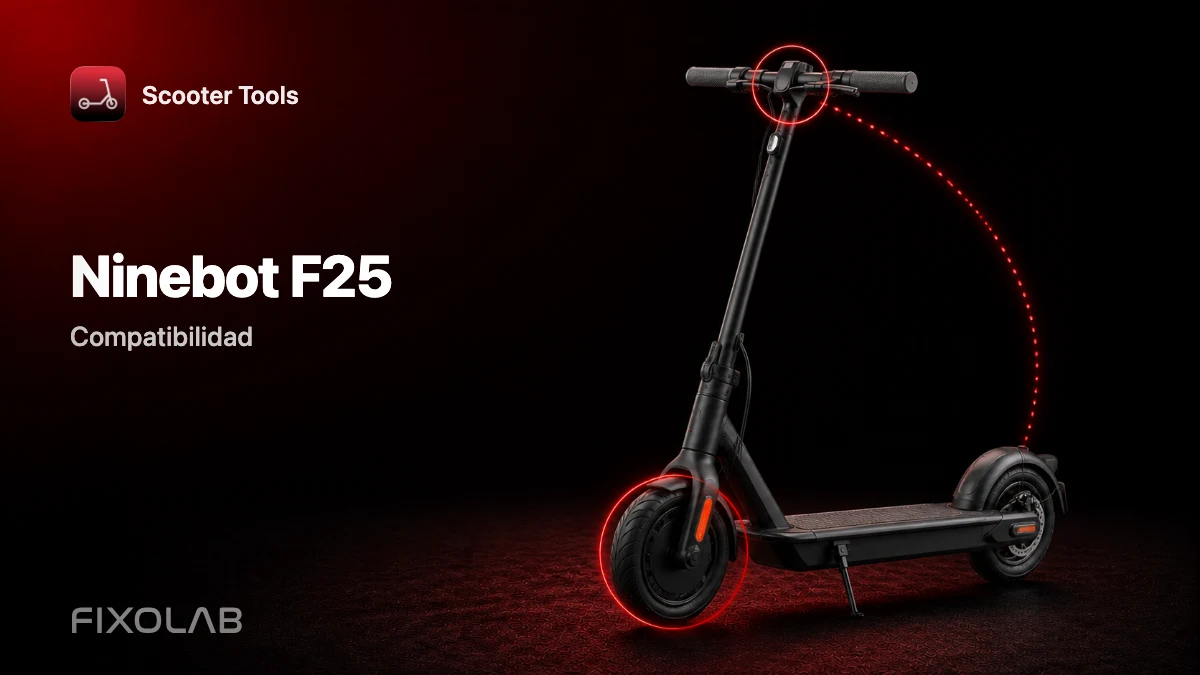 Ninebot F25: compatibilidad con Scooter Tools