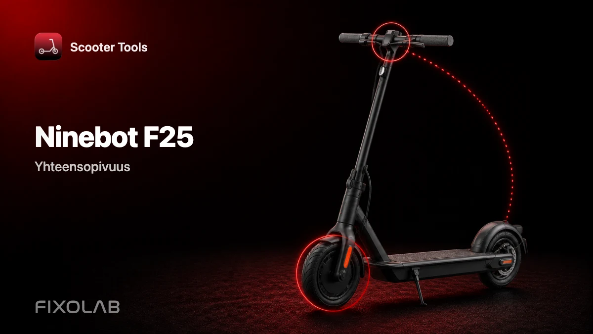 Ninebot F25: yhteensopivuus Scooter Toolsin kanssa
