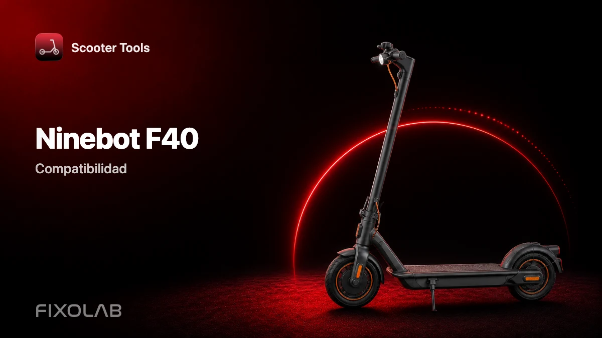 Ninebot F40: compatibilidad con Scooter Tools