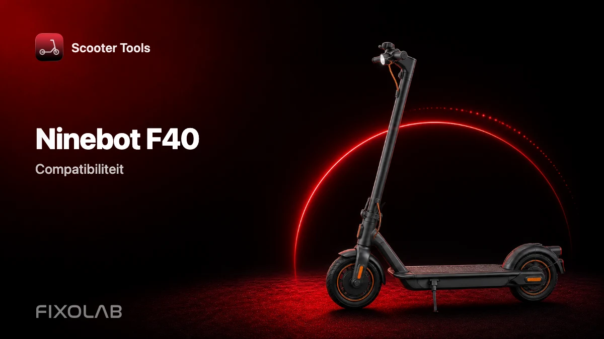 Ninebot F40: compatibiliteit met Scooter Tools