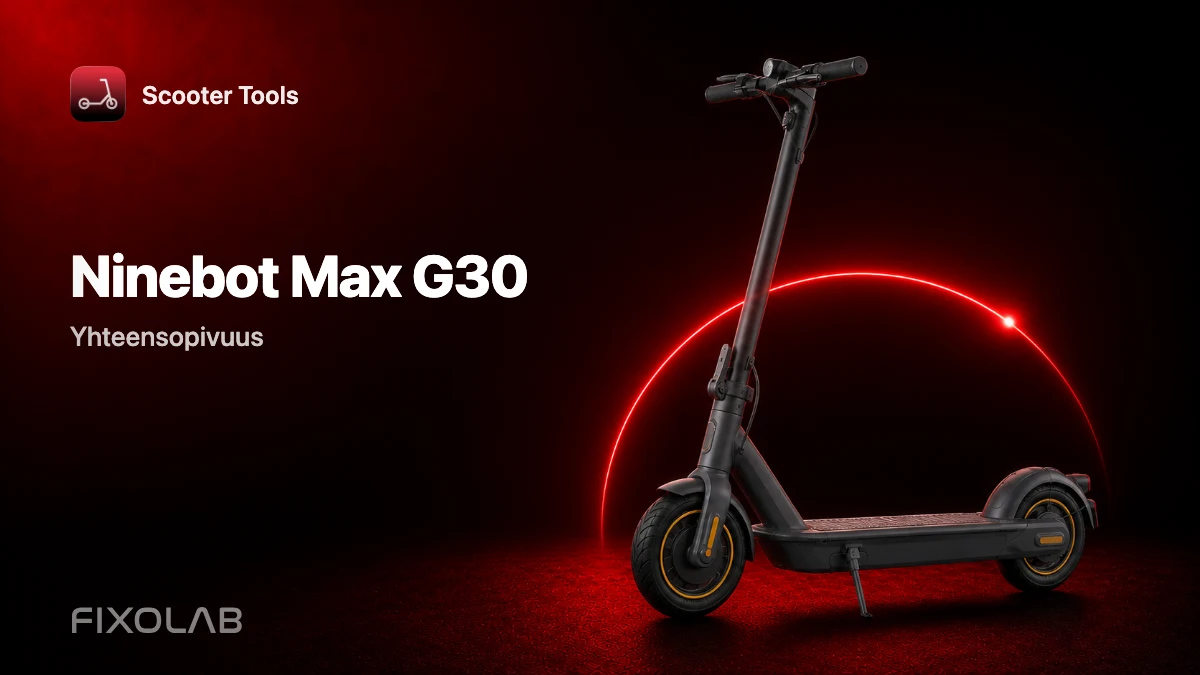 Ninebot Max G30: yhteensopivuus Scooter Toolsin kanssa