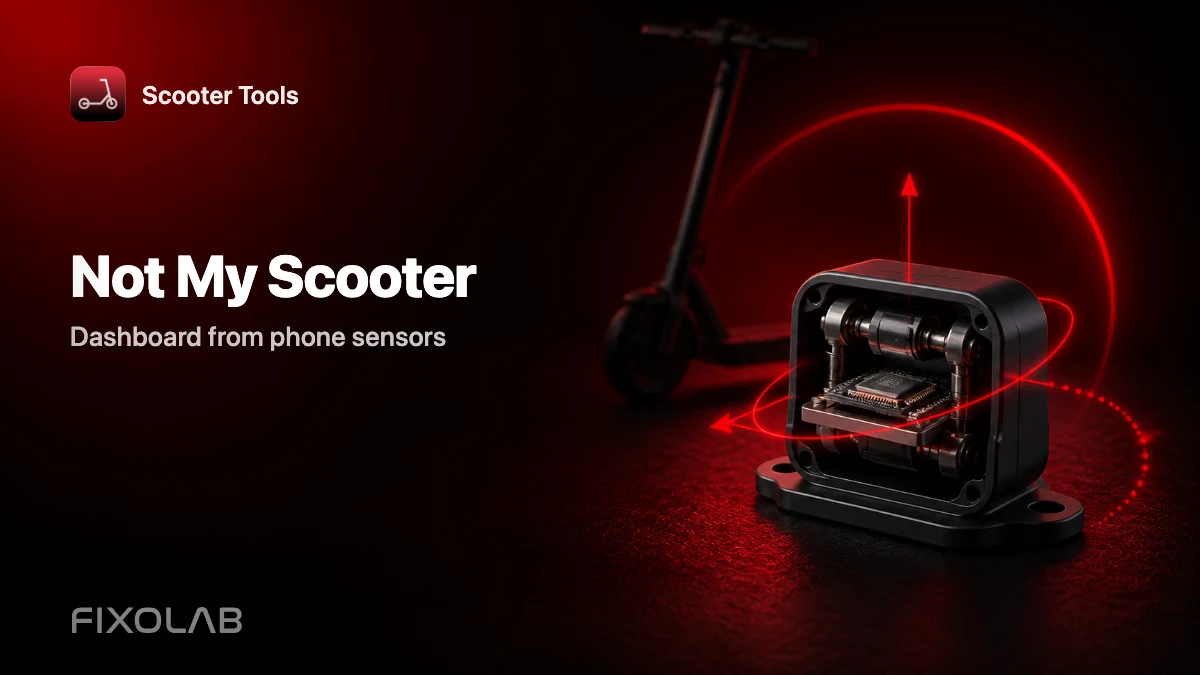 Not My Scooter: Using the Dashboard With Your Phone's Sensors Not My Scooter: Using the Dashboard With Your Phone's Sensors