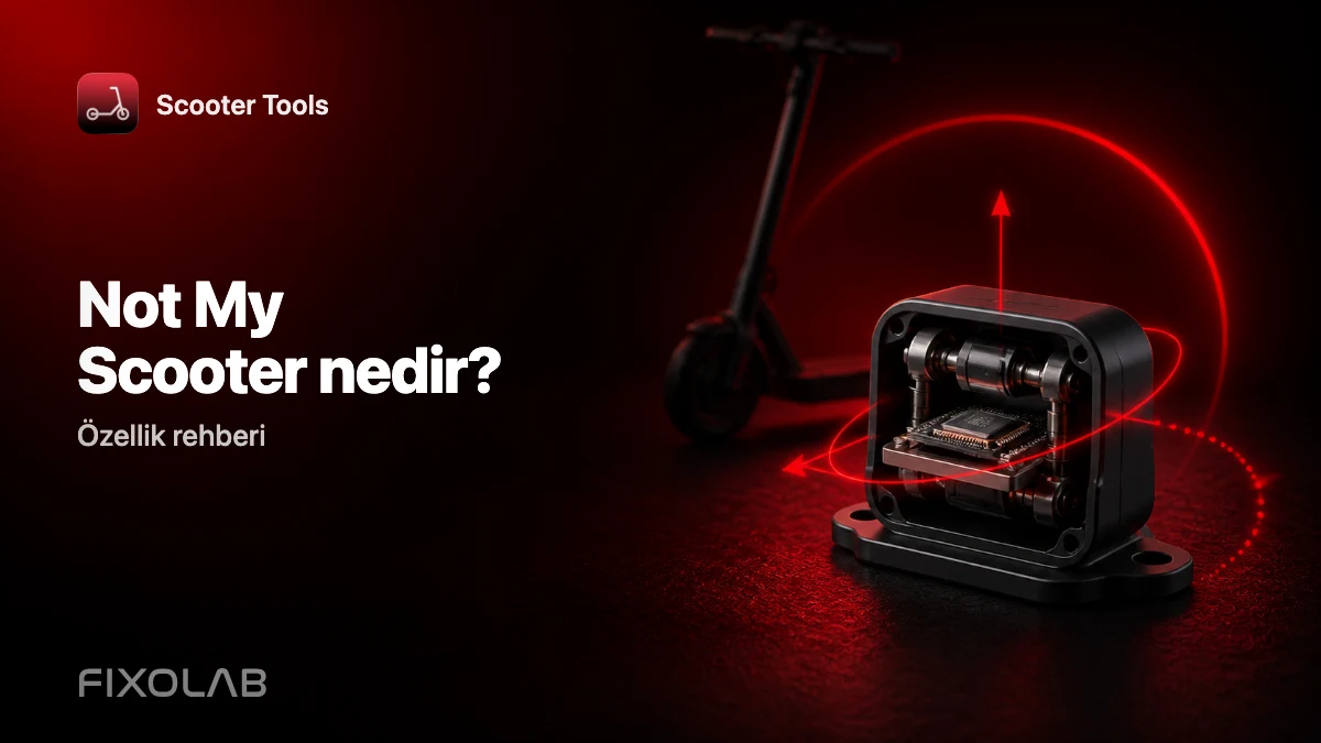 Not My Scooter: Gösterge panelini telefonunuzun sensörleriyle kullanma