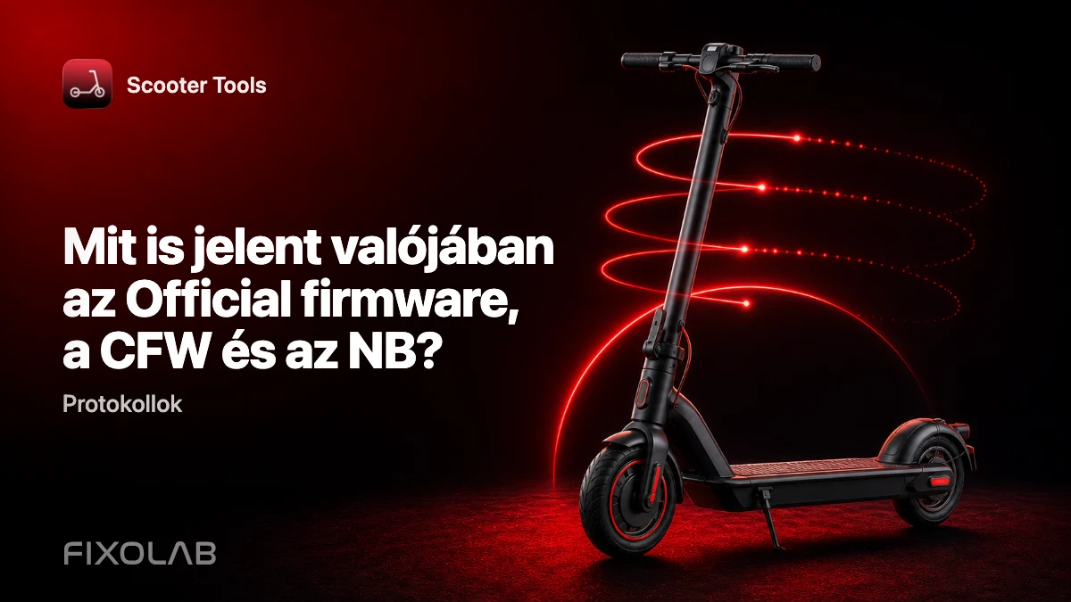 Official firmware vs. CFW vs. NB: mit jelent az egyes mód a Scooter Tools számára