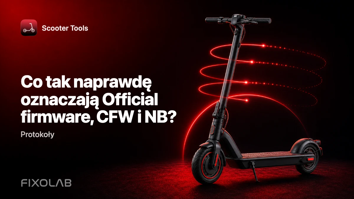 Official firmware vs. CFW vs. NB: co oznacza każdy tryb dla Scooter Tools