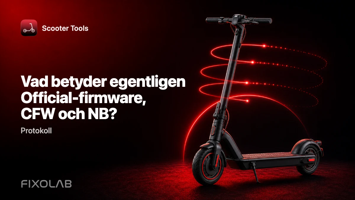 Official-firmware vs. CFW vs. NB: vad varje läge betyder för Scooter Tools Official-firmware vs. CFW vs. NB: vad varje läge betyder för Scooter Tools