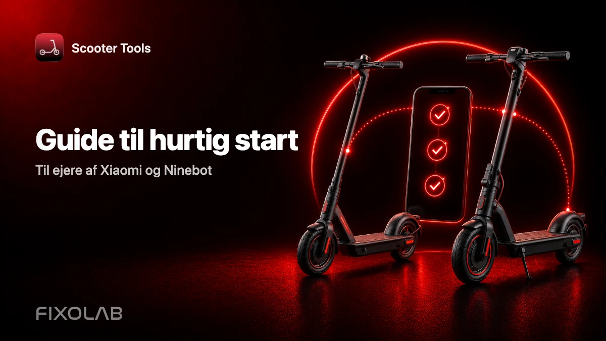 Guide til hurtig start (Til ejere af Xiaomi og Ninebot)