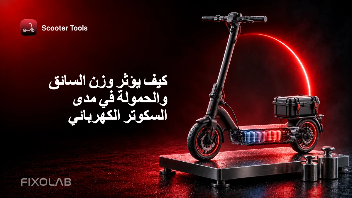 كيف يؤثر وزن السائق والحمولة في مدى السكوتر الكهربائي كيف يؤثر وزن السائق والحمولة في مدى السكوتر الكهربائي