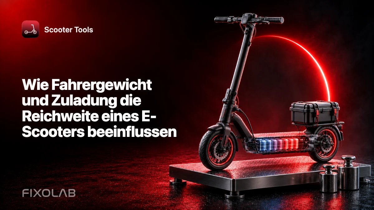 Wie Fahrergewicht und Zuladung die Reichweite eines E-Scooters beeinflussen
