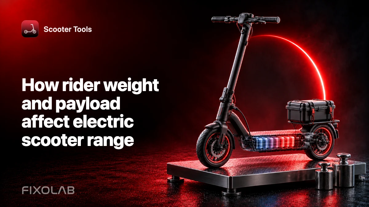 How rider weight and payload affect electric scooter range How rider weight and payload affect electric scooter range