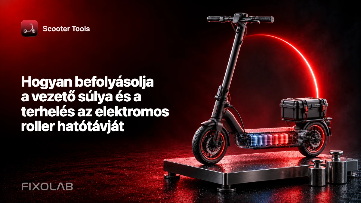Hogyan befolyásolja a vezető súlya és a terhelés az elektromos roller hatótávját