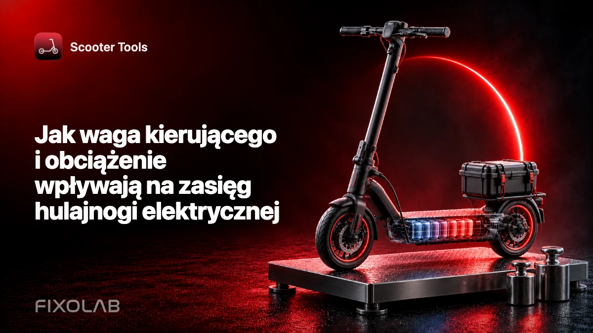 Jak waga kierującego i obciążenie wpływają na zasięg hulajnogi elektrycznej