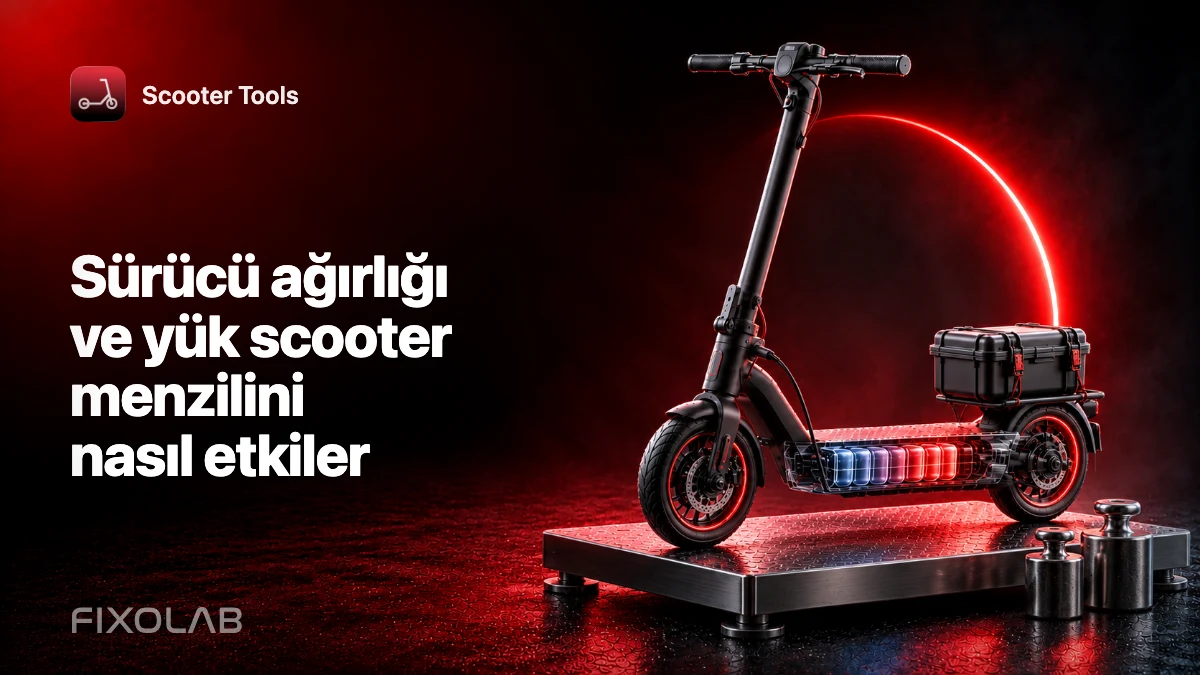 Sürücü ağırlığı ve yük scooter menzilini nasıl etkiler Sürücü ağırlığı ve yük scooter menzilini nasıl etkiler