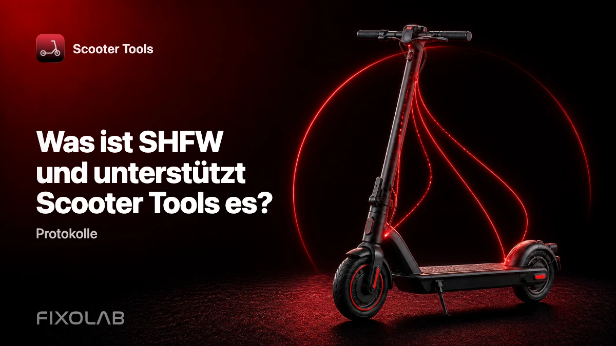 SHFW erklärt: ein dritter Firmware-Weg für Scooter-Tools-Nutzer