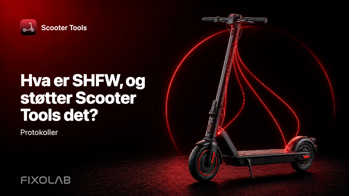 SHFW forklart: en tredje fastvarevei for Scooter Tools-brukere