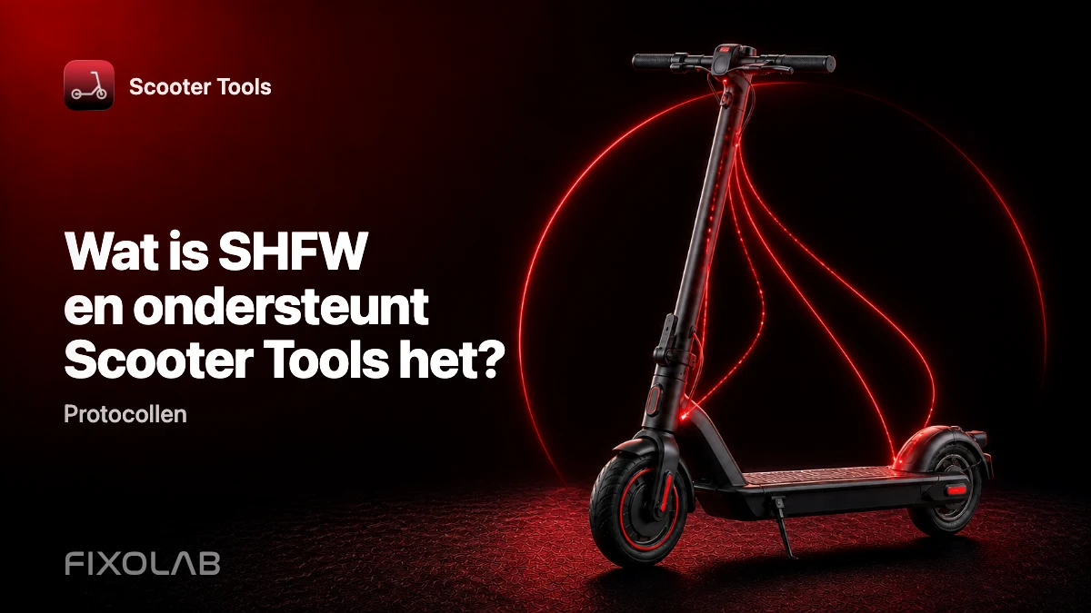 SHFW uitgelegd: een derde firmwareroute voor Scooter Tools-gebruikers