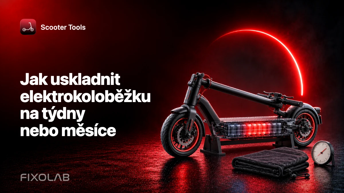 Jak uskladnit elektrokoloběžku na týdny nebo měsíce