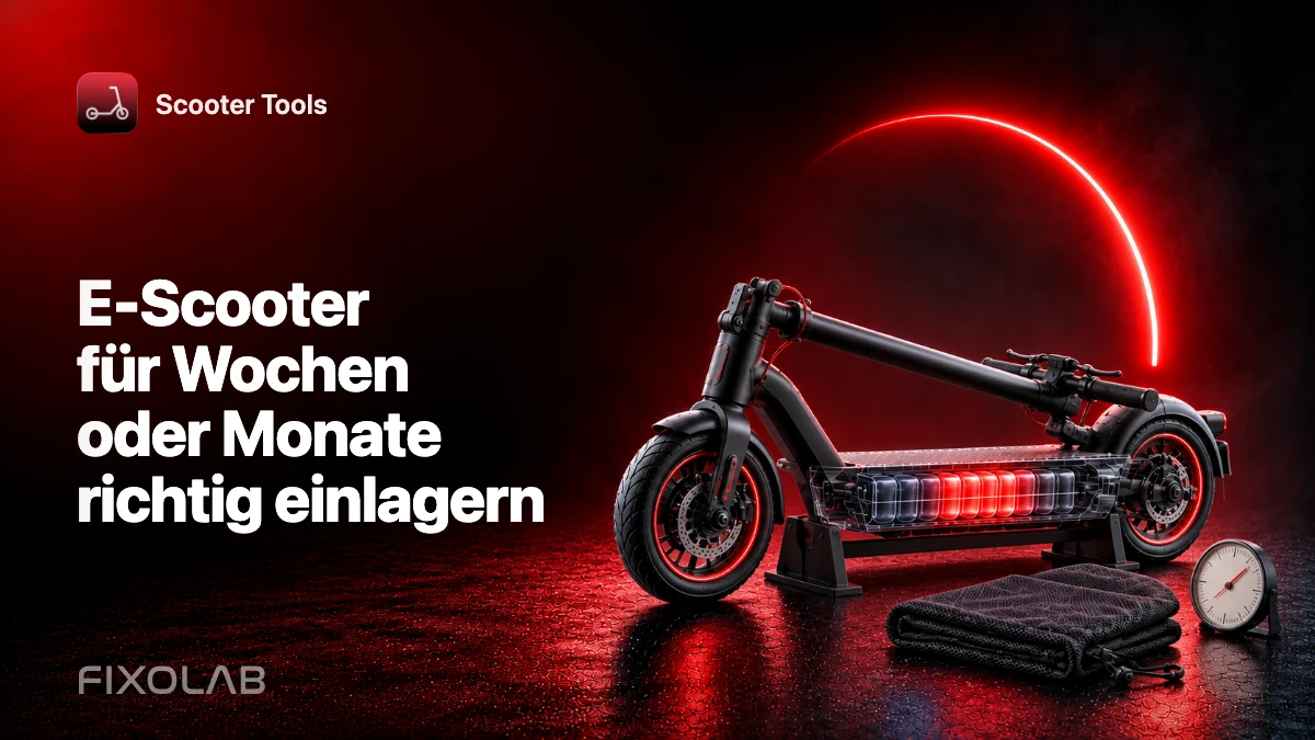 E-Scooter für Wochen oder Monate richtig einlagern
