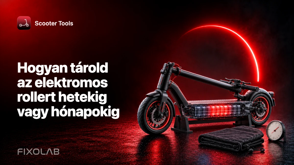 Hogyan tárold az elektromos rollert hetekig vagy hónapokig