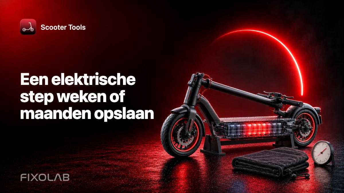 Een elektrische step weken of maanden opslaan Een elektrische step weken of maanden opslaan