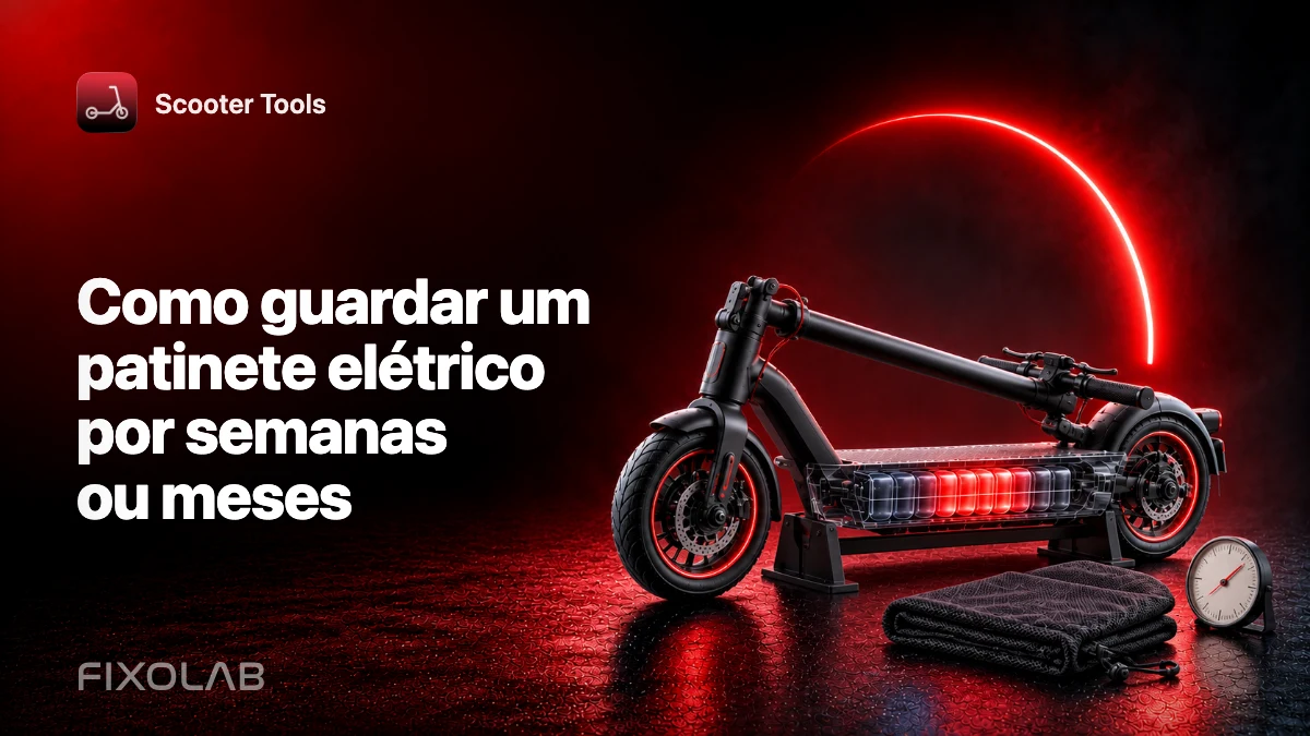 Como guardar um patinete elétrico por semanas ou meses Como guardar um patinete elétrico por semanas ou meses