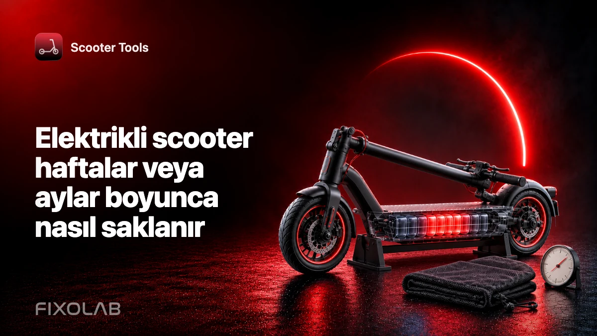 Elektrikli scooter haftalar veya aylar boyunca nasıl saklanır