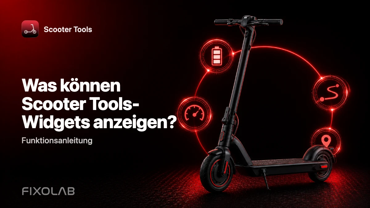 Home- und Sperrbildschirm-Widgets: deine Scooter-Werte auf einen Blick