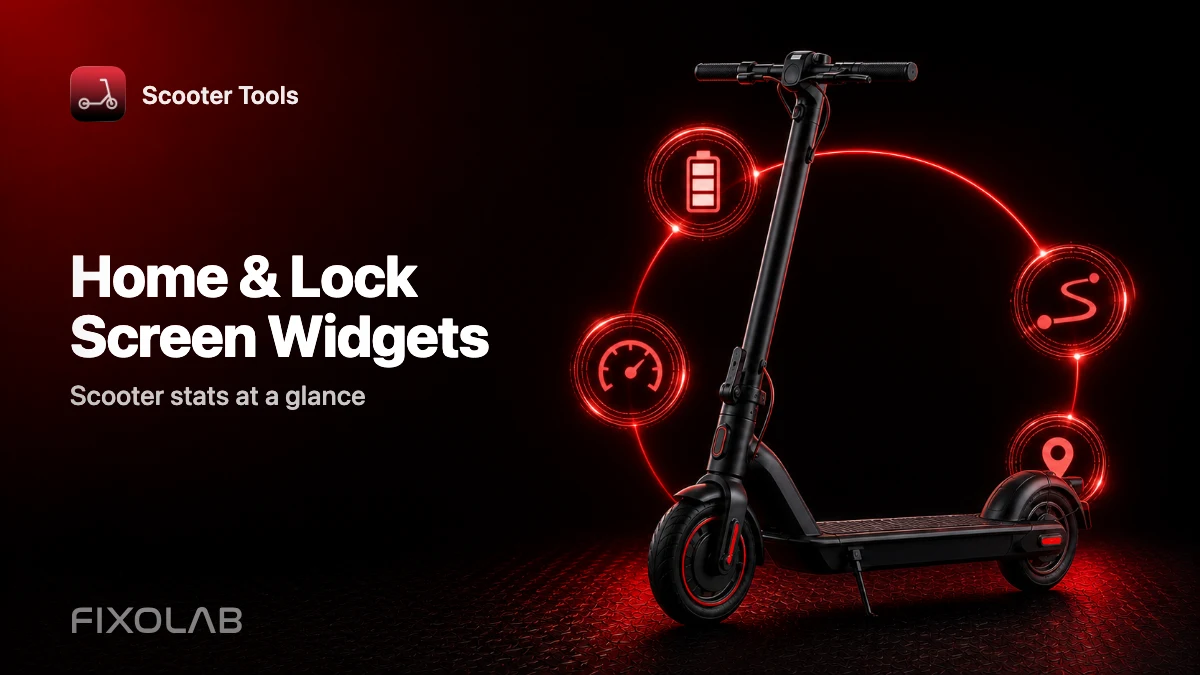 Home and Lock Screen Widgets: Your Scooter Stats at a Glance Home and Lock Screen Widgets: Your Scooter Stats at a Glance