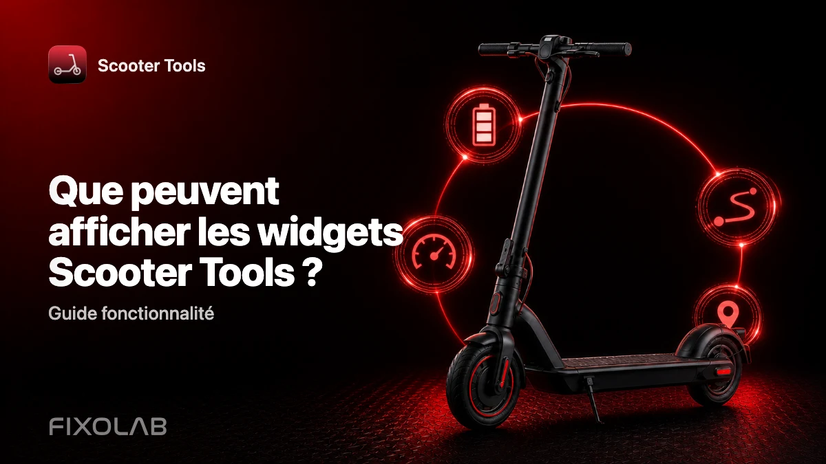 Widgets d'écran d'accueil et de verrouillage : les statistiques de votre trottinette en un coup d'œil Widgets d'écran d'accueil et de verrouillage : les statistiques de votre trottinette en un coup d'œil