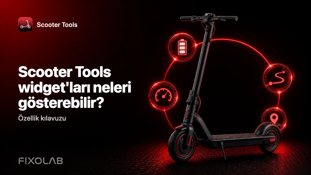 Ana Ekran ve Kilit Ekranı Widget'ları: Scooterınızın Verileri Bir Bakışta
