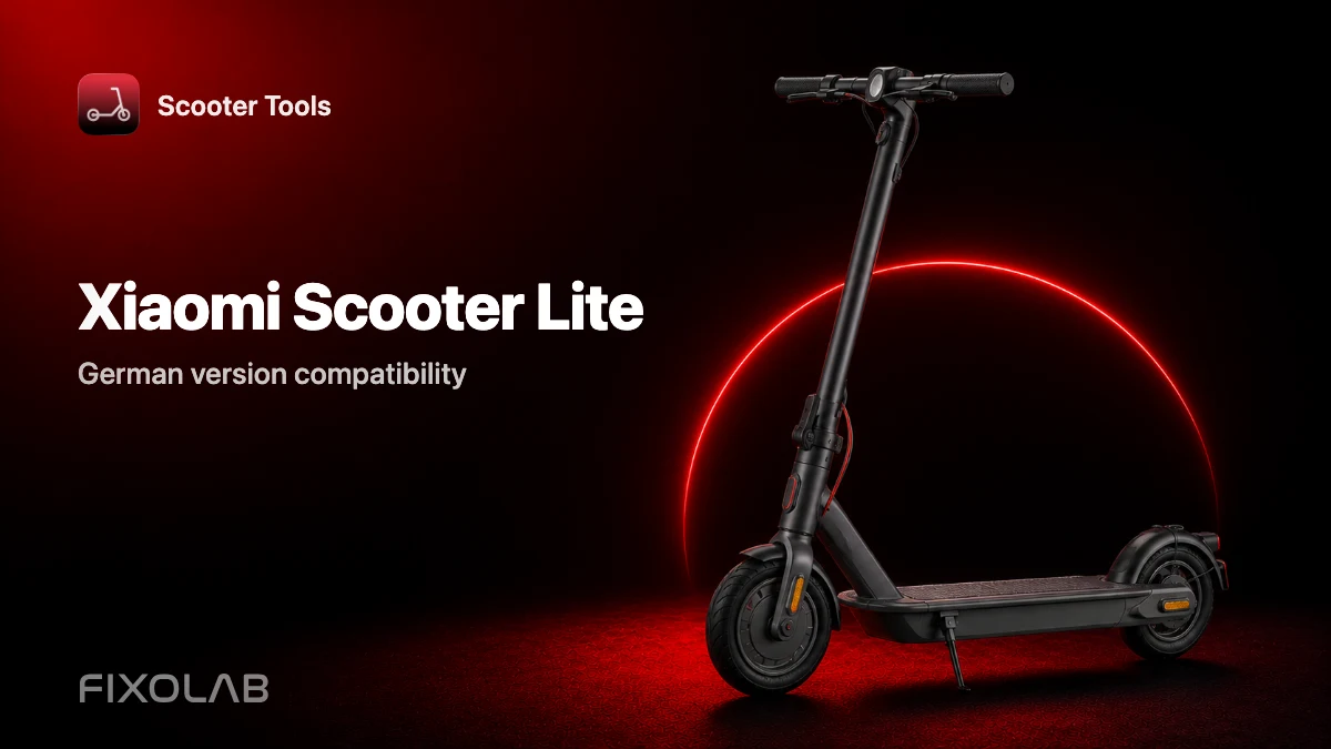 Xiaomi Mi Electric Scooter Lite (German Version): Compatibility With Scooter Tools Xiaomi Mi Electric Scooter Lite (German Version): Compatibility With Scooter Tools