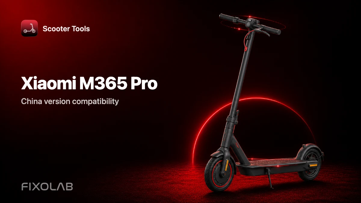 Xiaomi M365 Pro (China Version): Compatibility With Scooter Tools Xiaomi M365 Pro (China Version): Compatibility With Scooter Tools