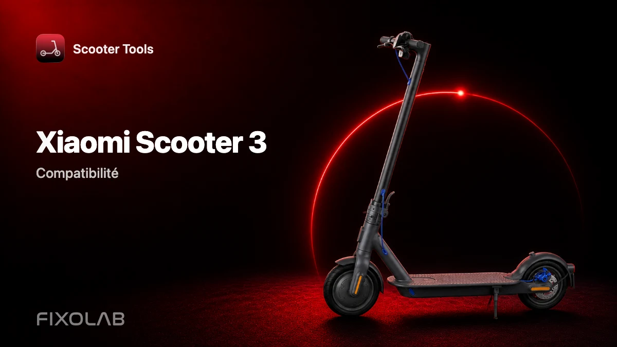 Xiaomi Mi Electric Scooter 3 : compatibilité avec Scooter Tools Xiaomi Mi Electric Scooter 3 : compatibilité avec Scooter Tools