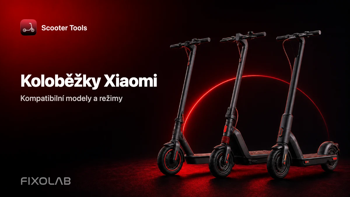 Koloběžky Xiaomi kompatibilní se Scooter Tools: modely a režimy