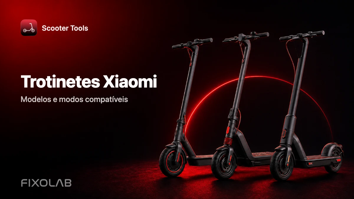 Trotinetes Xiaomi compatíveis com o Scooter Tools: modelos e modos