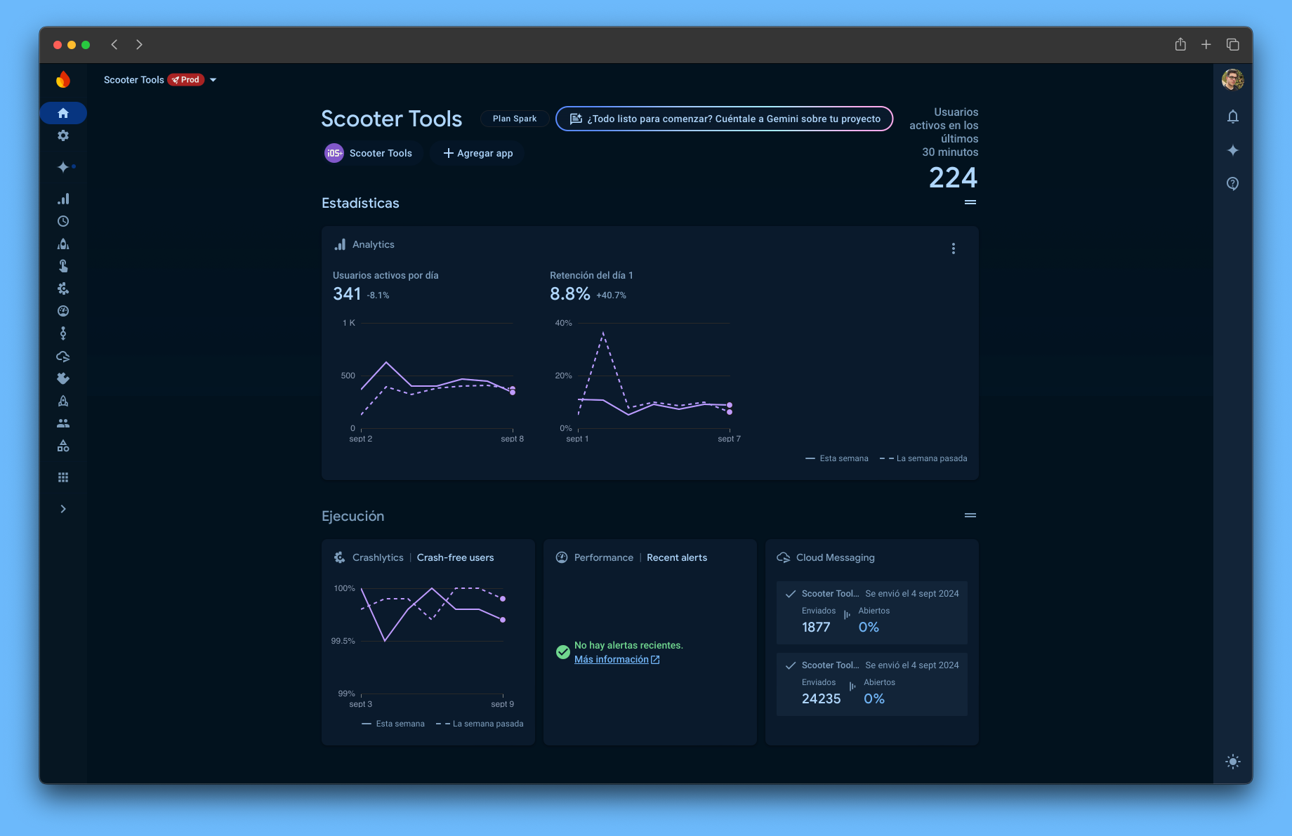 Firebase Analytics - Real-time user behavior and app performance data