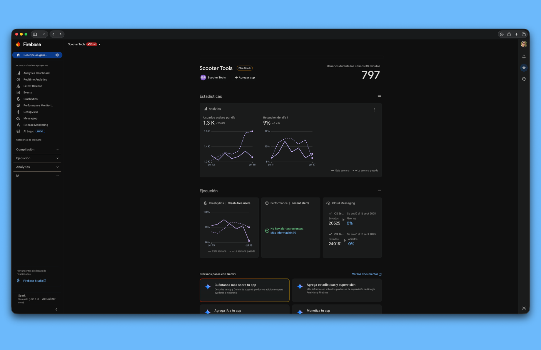 Firebase Analytics - Real-time user behavior and app performance data